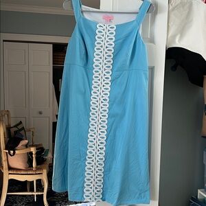 Lilly Pulitzer Blue and White Shift Dress